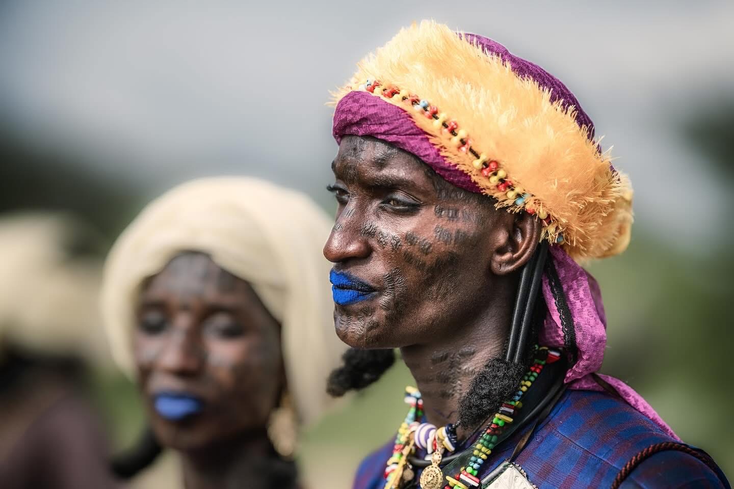 Festival participants in traditional dress