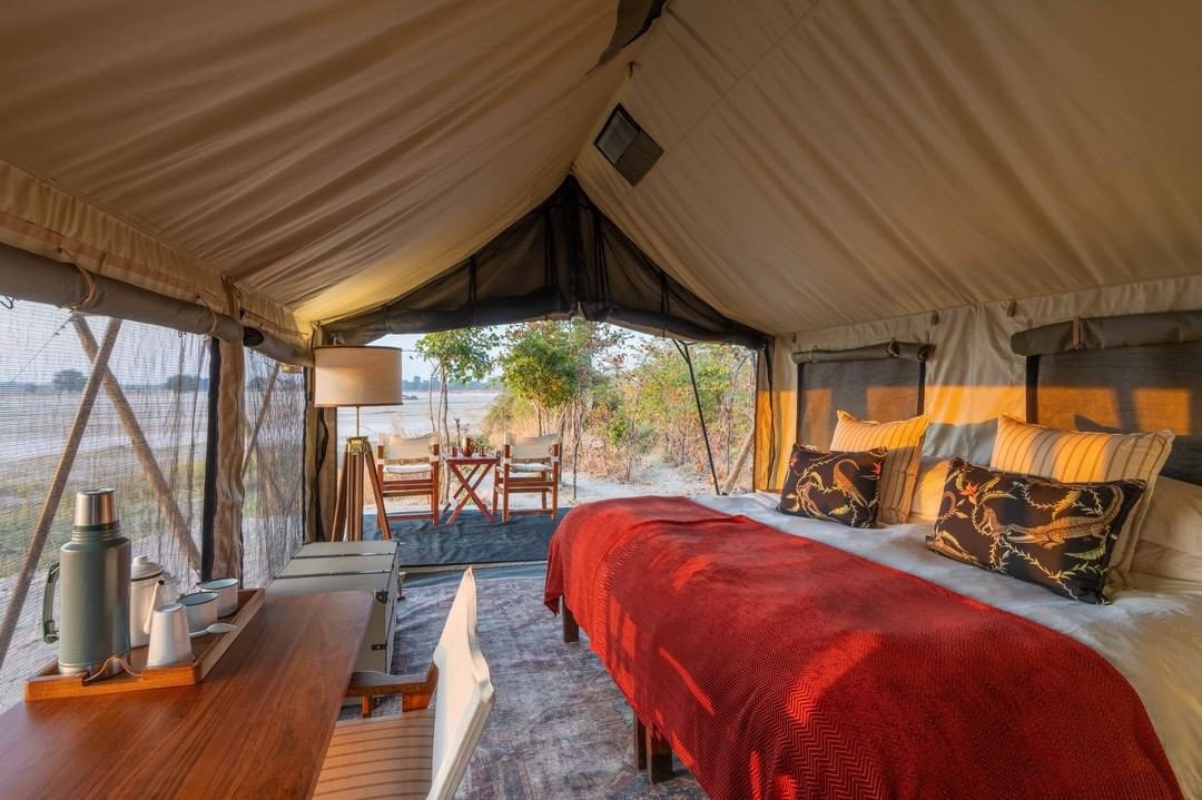 Safari tent interior