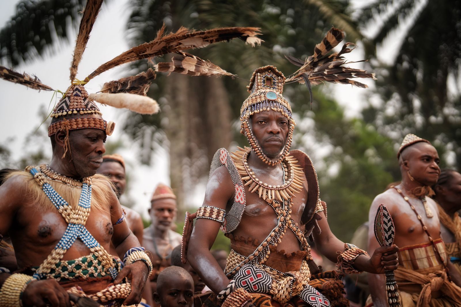 Dancers at a community ceremony