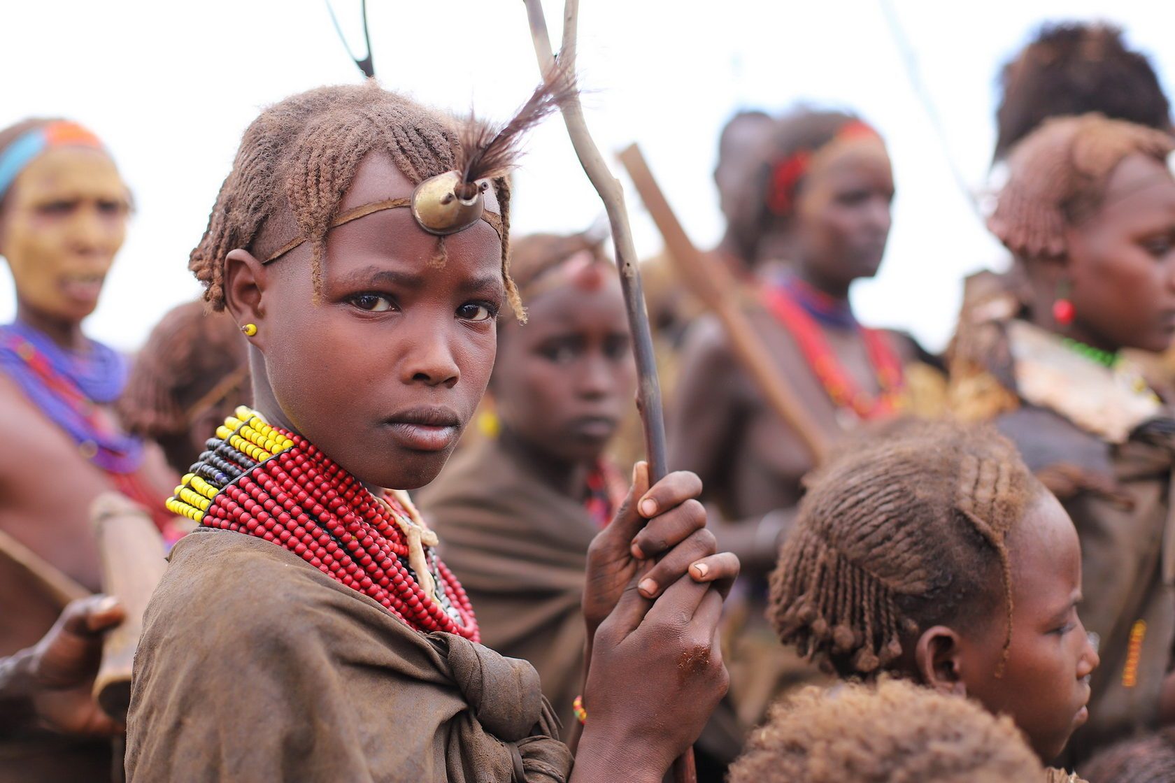 Young people at a community gathering
