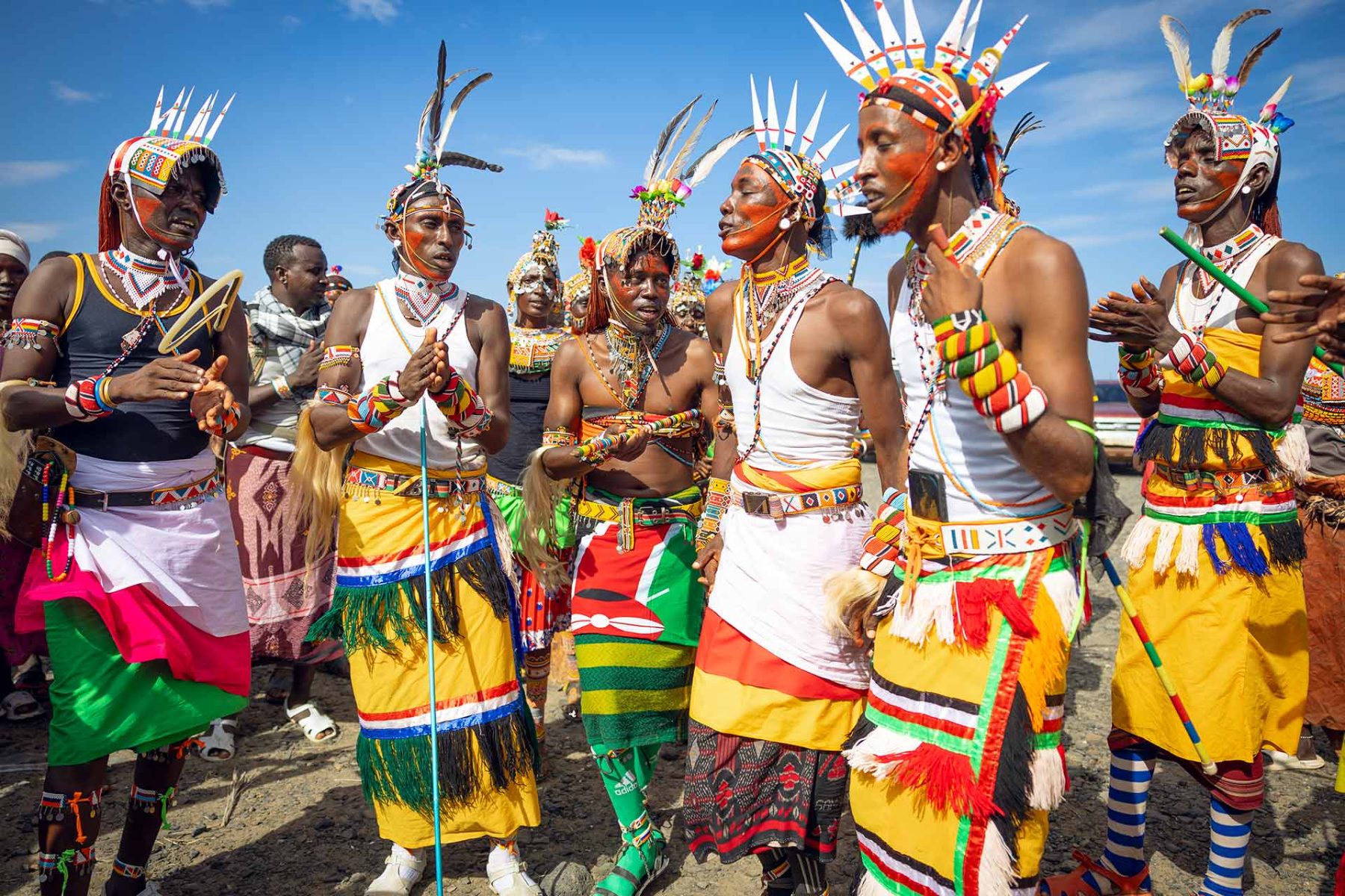 Dancers in colourful dress