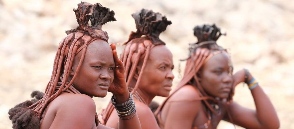 Himba women in traditional dress